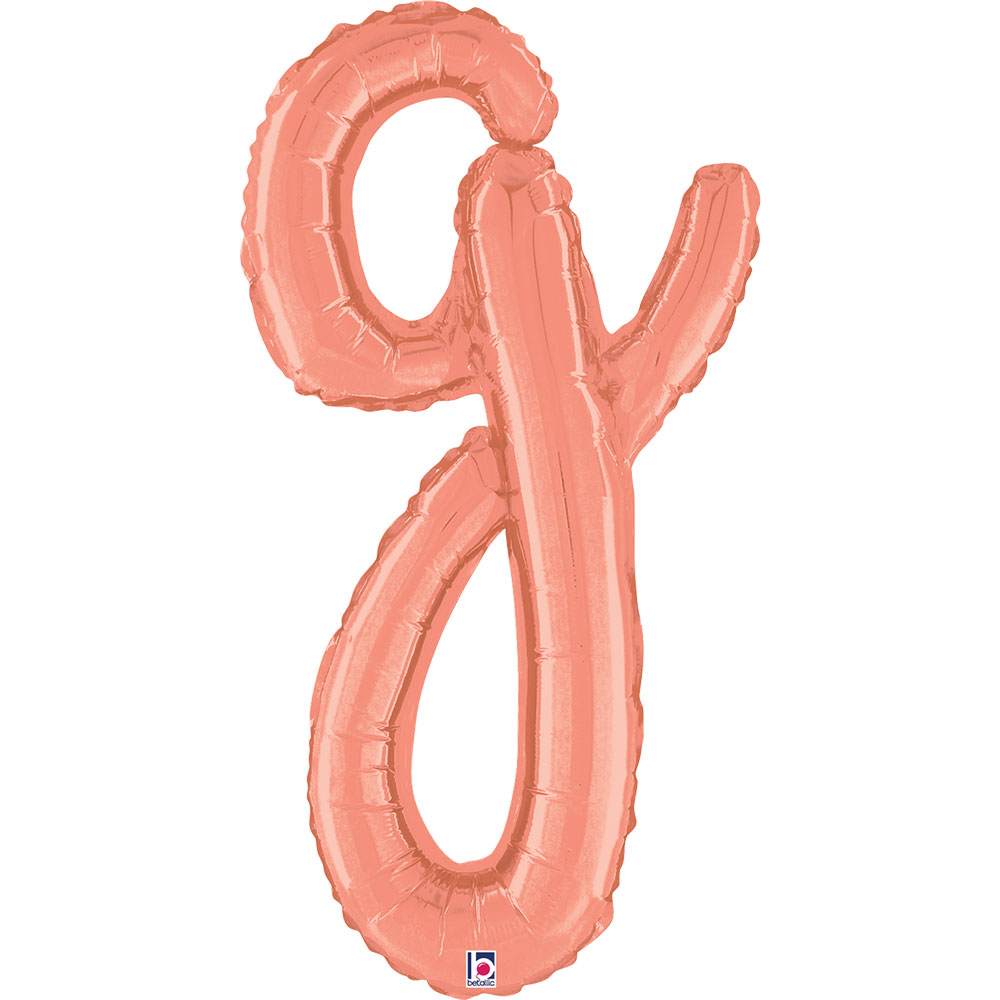 Letter Script Rose Gold