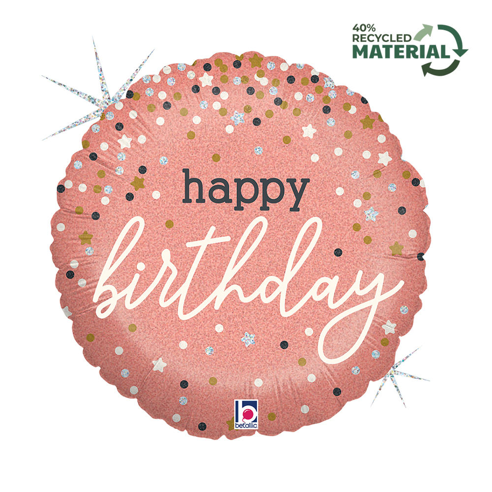 Rose Gold Confetti B-Day