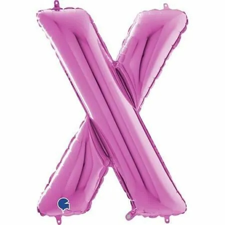 字母X桃粉59x76 cm