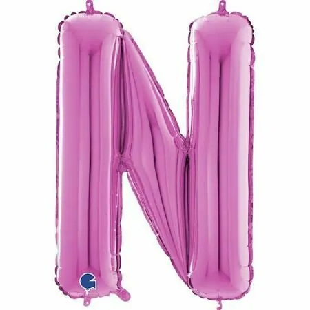 字母N桃粉